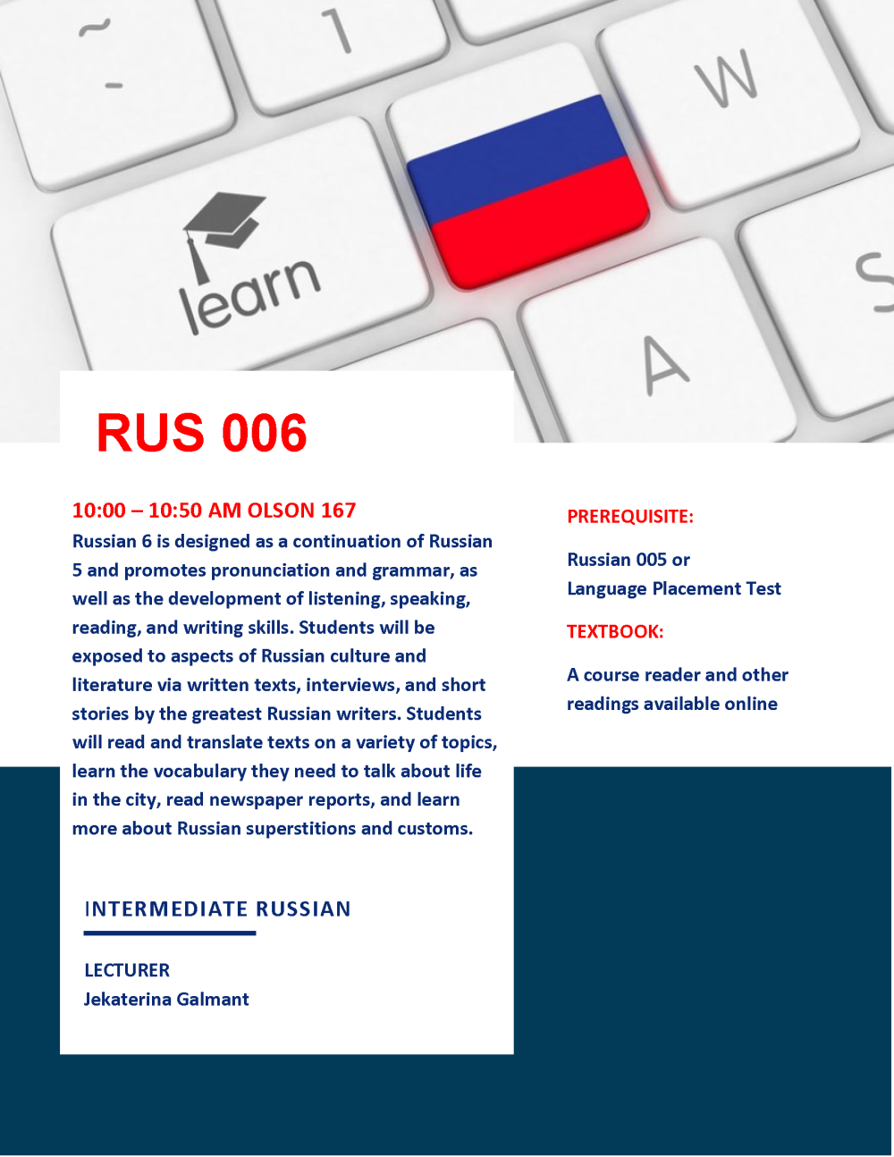 Description of Russian 6 course