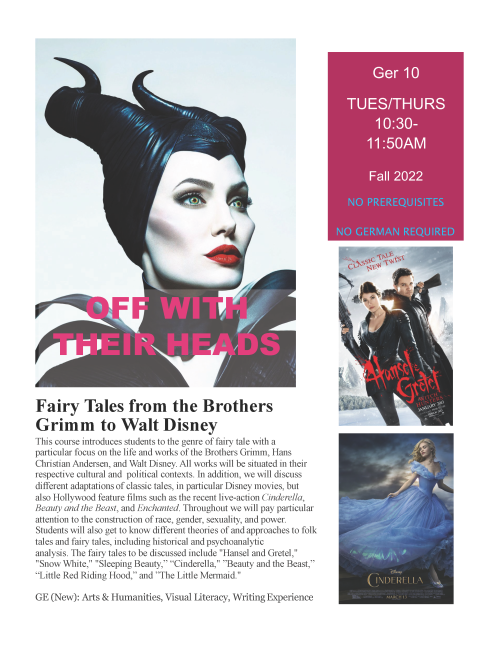 GER 10 Fall 2022 flyer