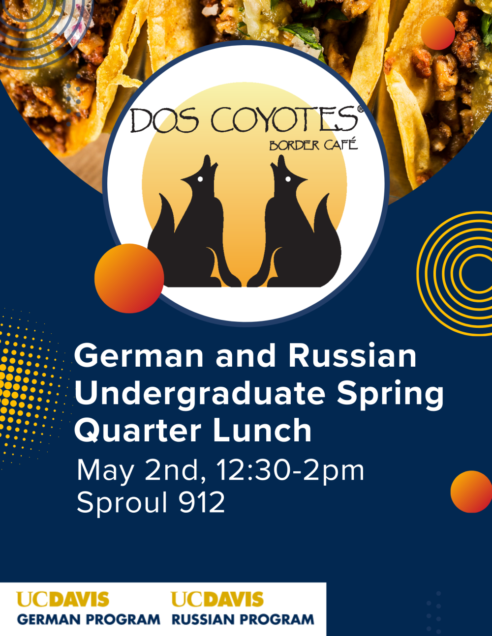 german and russian Spring Lunch Flyer